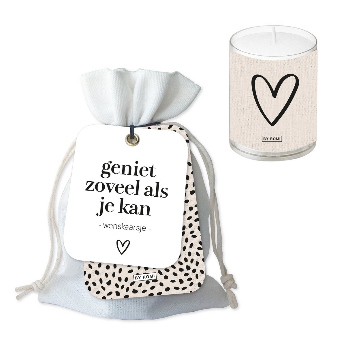 Wenskaarsje - Geniet zoveel als je kan