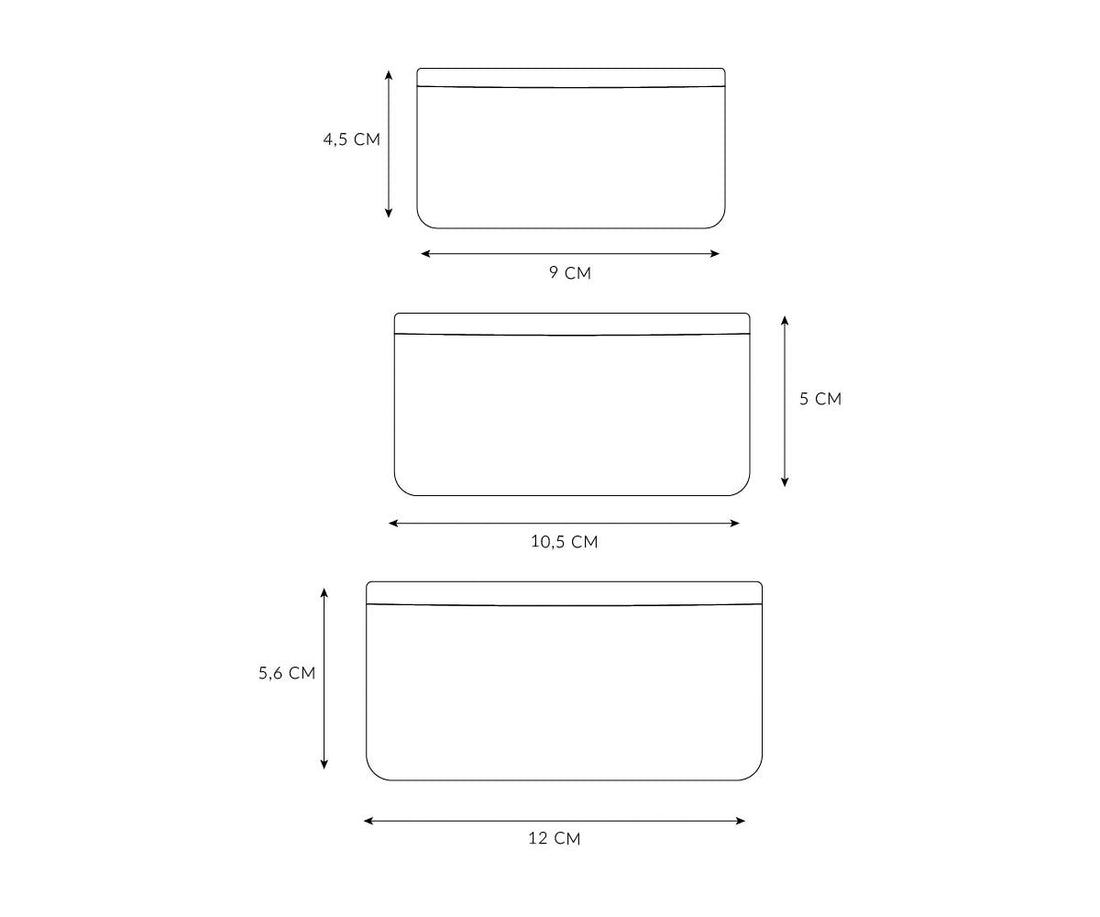 Tutete Lunchbox - Snackdoosjes (set van 3) | Vintage auto’s