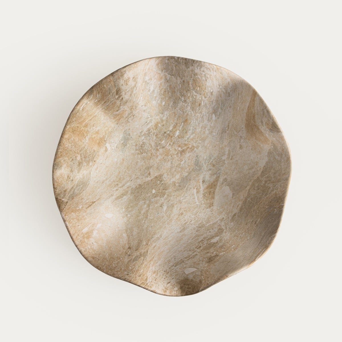 Decoratief Dienblad/Schaal EVANIA – Golvend design in Japandi stijl | 34 × 9 cm