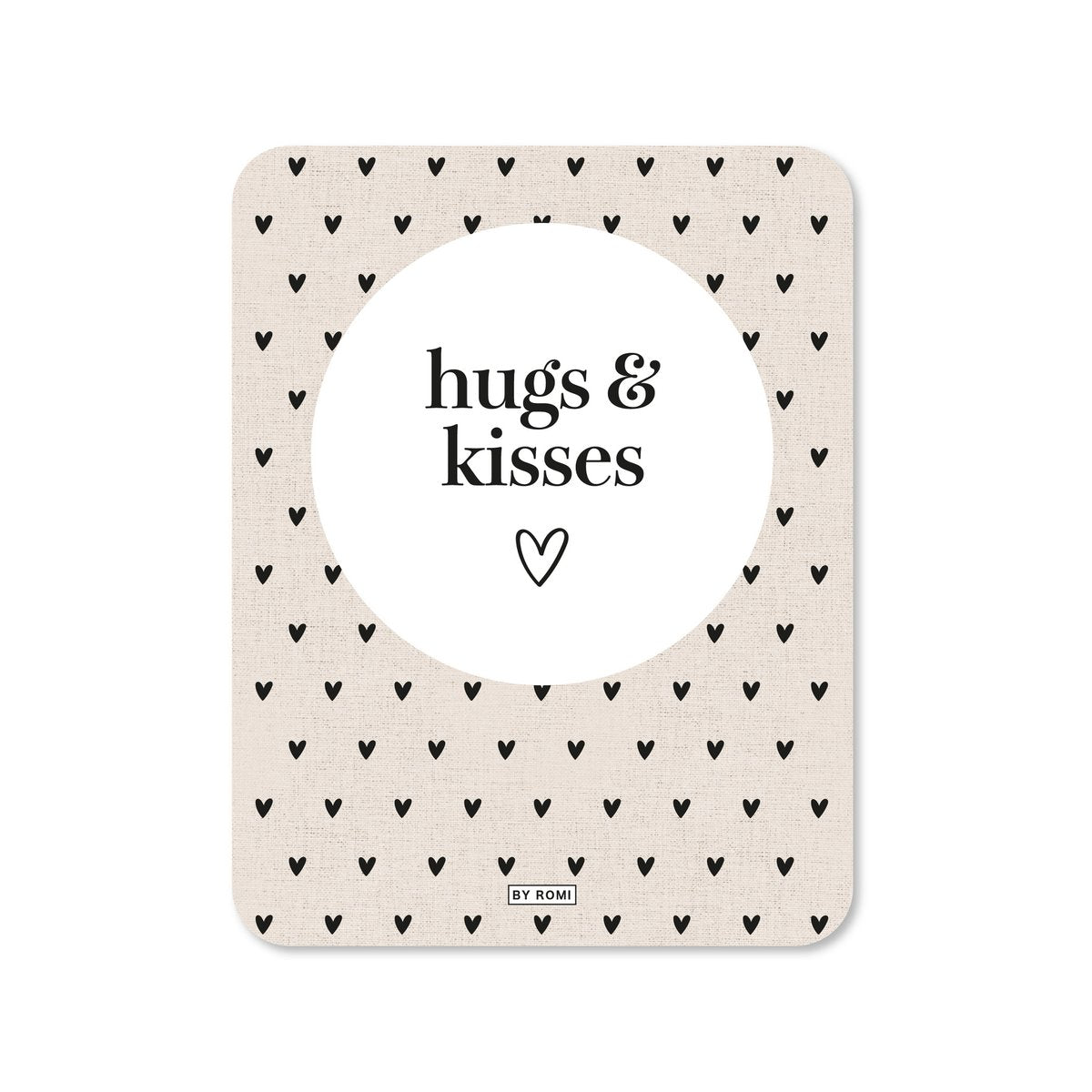 Wenskaart - Hugs &amp; kisses