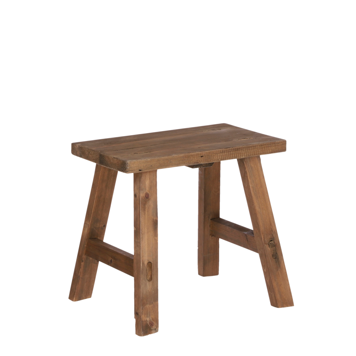 Bold Wooden Stool Recycled Wood