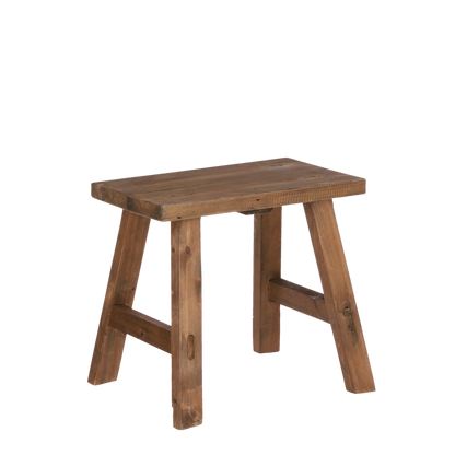 Bold Wooden Stool Recycled Wood