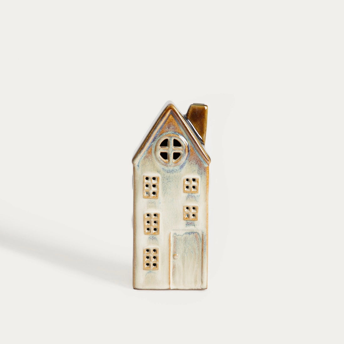 Keramisch Decoratief Led Stadshuis | VILLAGE | 10×7,4×14,6 cm