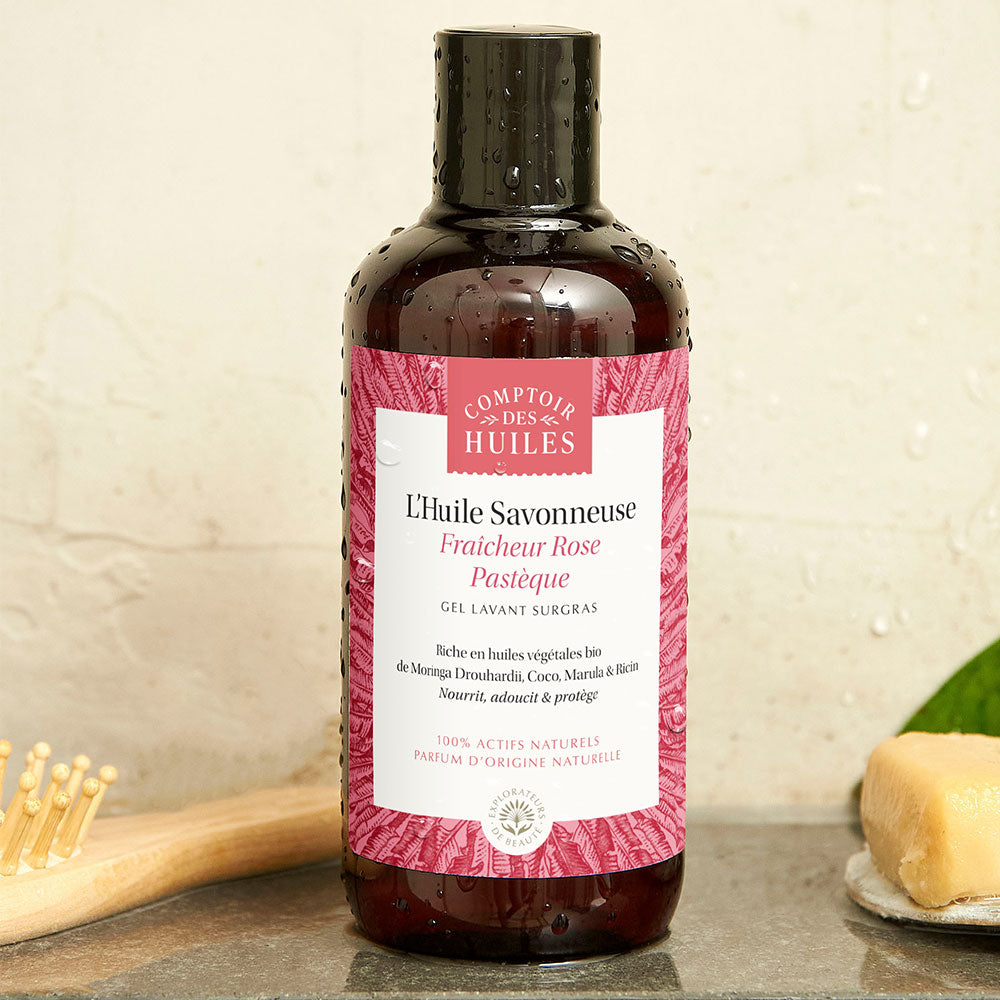 Unique Organic Shower &amp;amp; Bath Oil - Watermelon &amp;amp; Rose