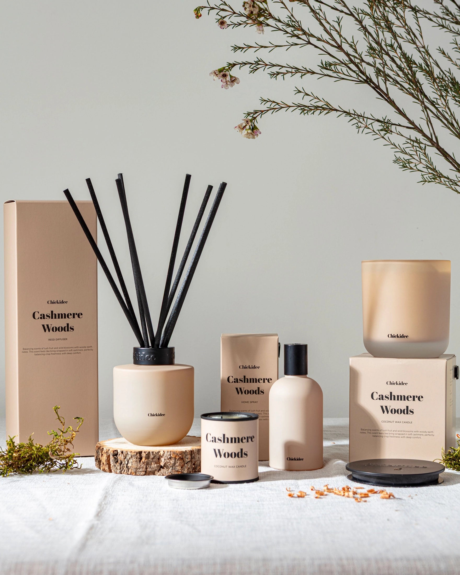 Chickidee - Cashmere Woods Core Geurstokjes 200ml