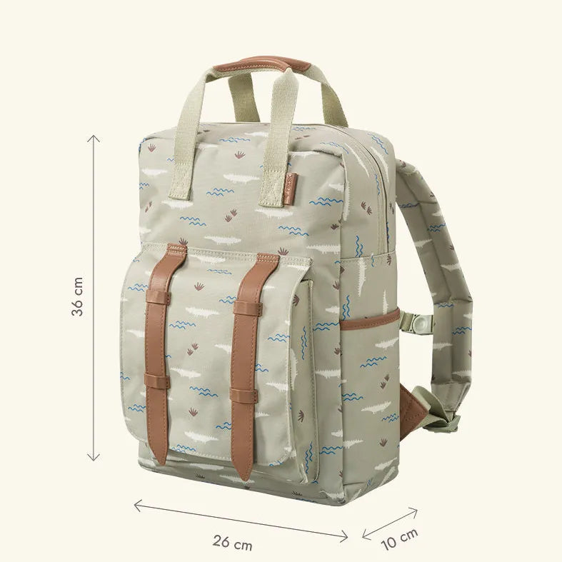 Fresk Backpack, Kinderrugzak Groot - Crocodile