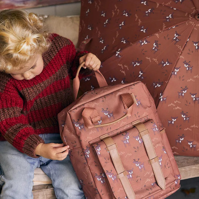 Fresk Backpack, Kinderrugzak Groot - Deer Amberbrown