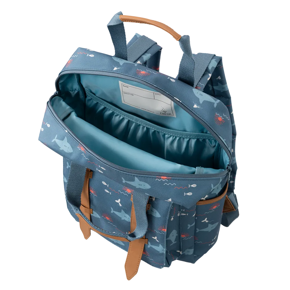 Fresk Backpack, Kinderrugzak Groot - Shark