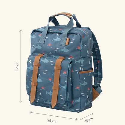 Fresk Backpack, Kinderrugzak Groot - Shark