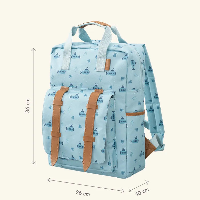 Fresk Backpack, Kinderrugzak Groot - Submarine