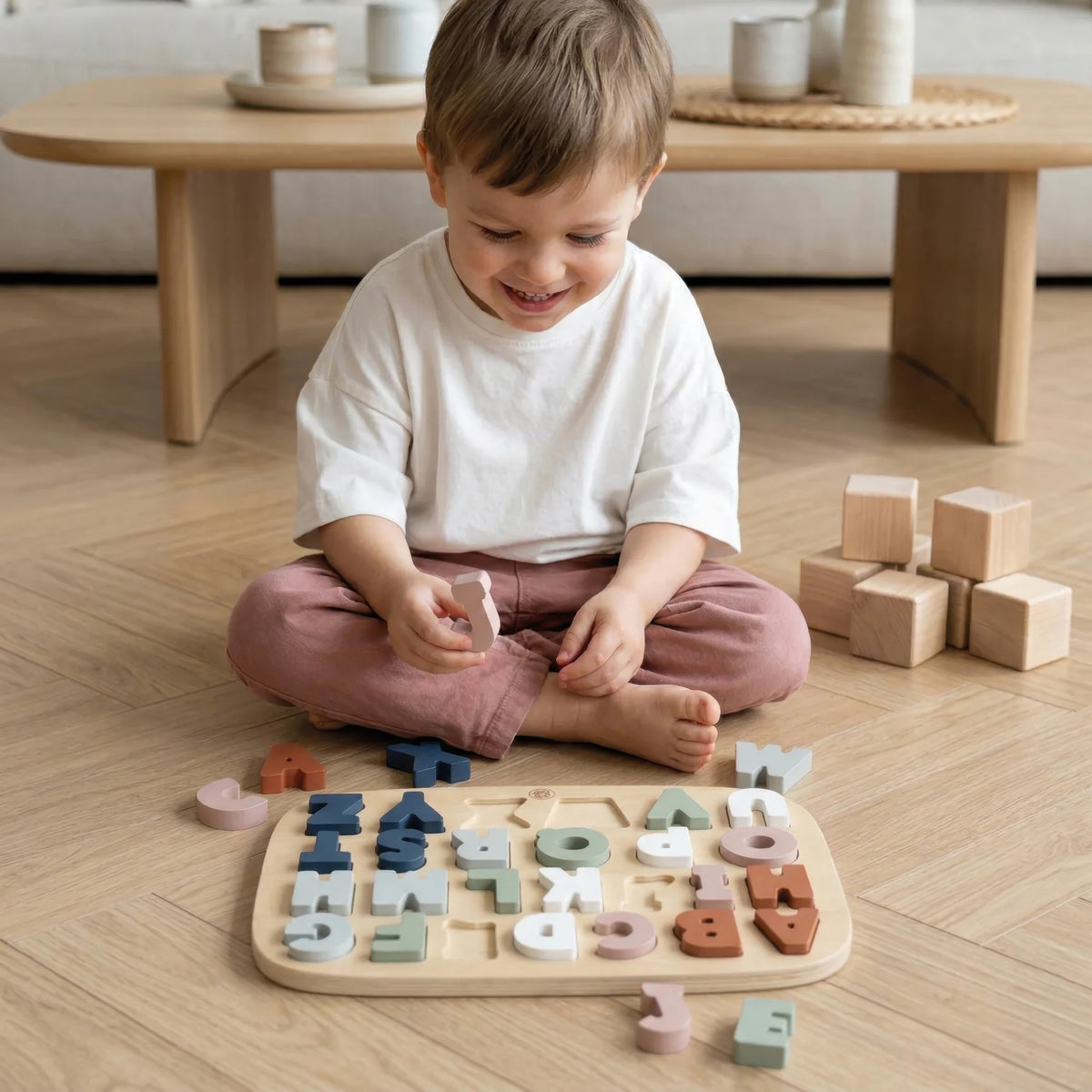 Houten Alfabetpuzzel ABC – Speedy Monkey Letterpuzzel 2+