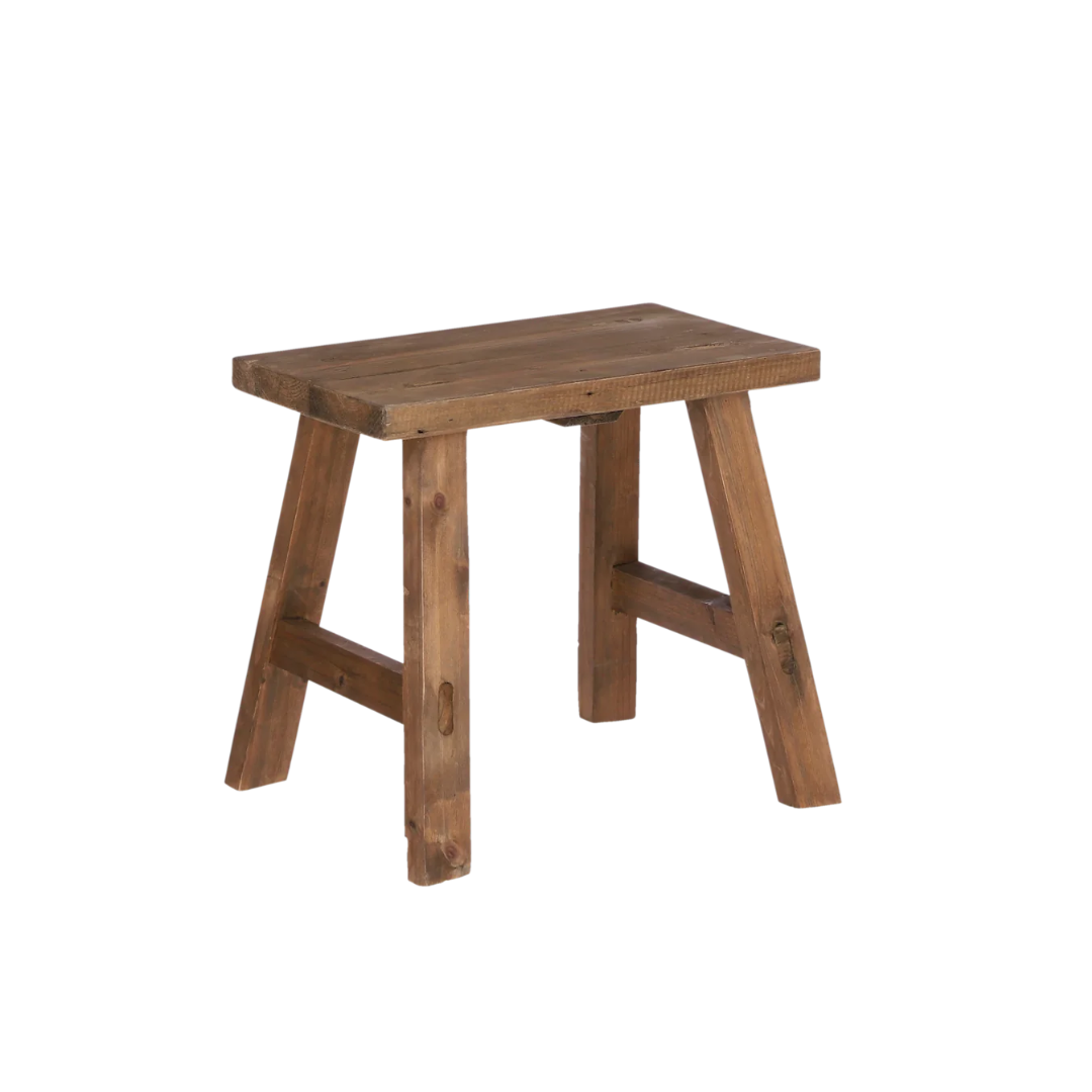 Bold Houten Krukje Gerecycled Hout