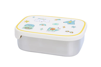 Rvs Lunchbox/Brooddoos  - Funky dogs - The Cotton Cloud