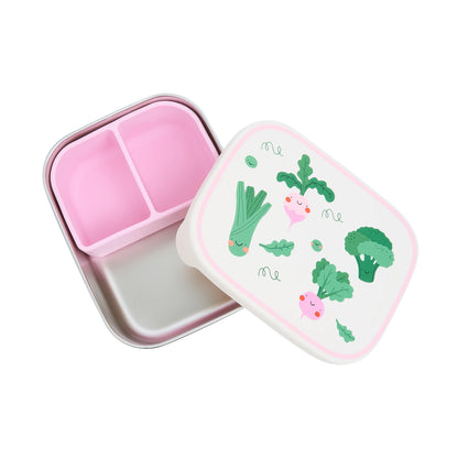 Rvs Lunchbox/Brooddoos  - Veggie Pals - The Cotton Cloud