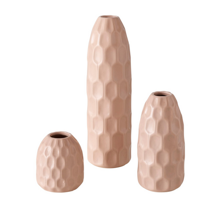 Simona Old Pink Flower Vase set of 3