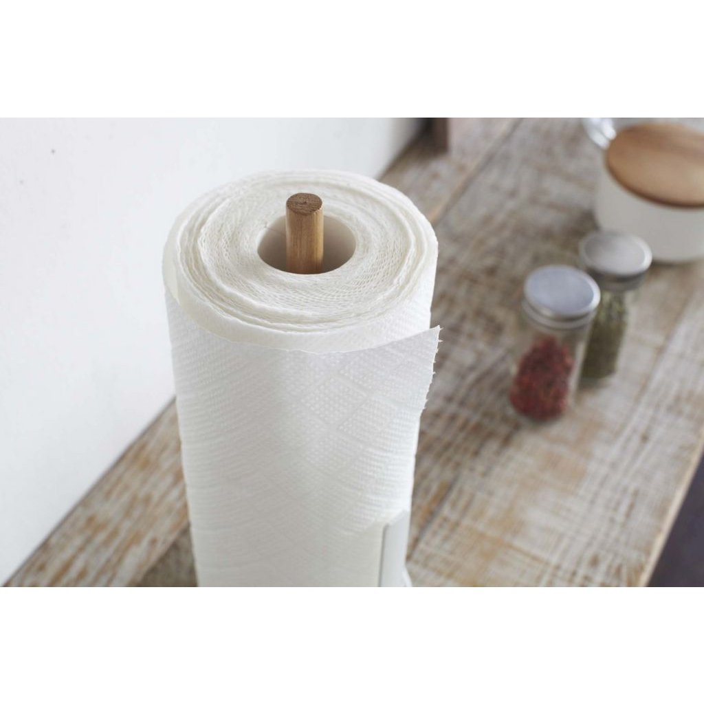 Yamazaki Kitchen Roll Holder Tosca White