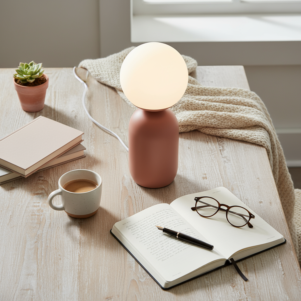 Tafellamp Stella terracotta By Kubbick