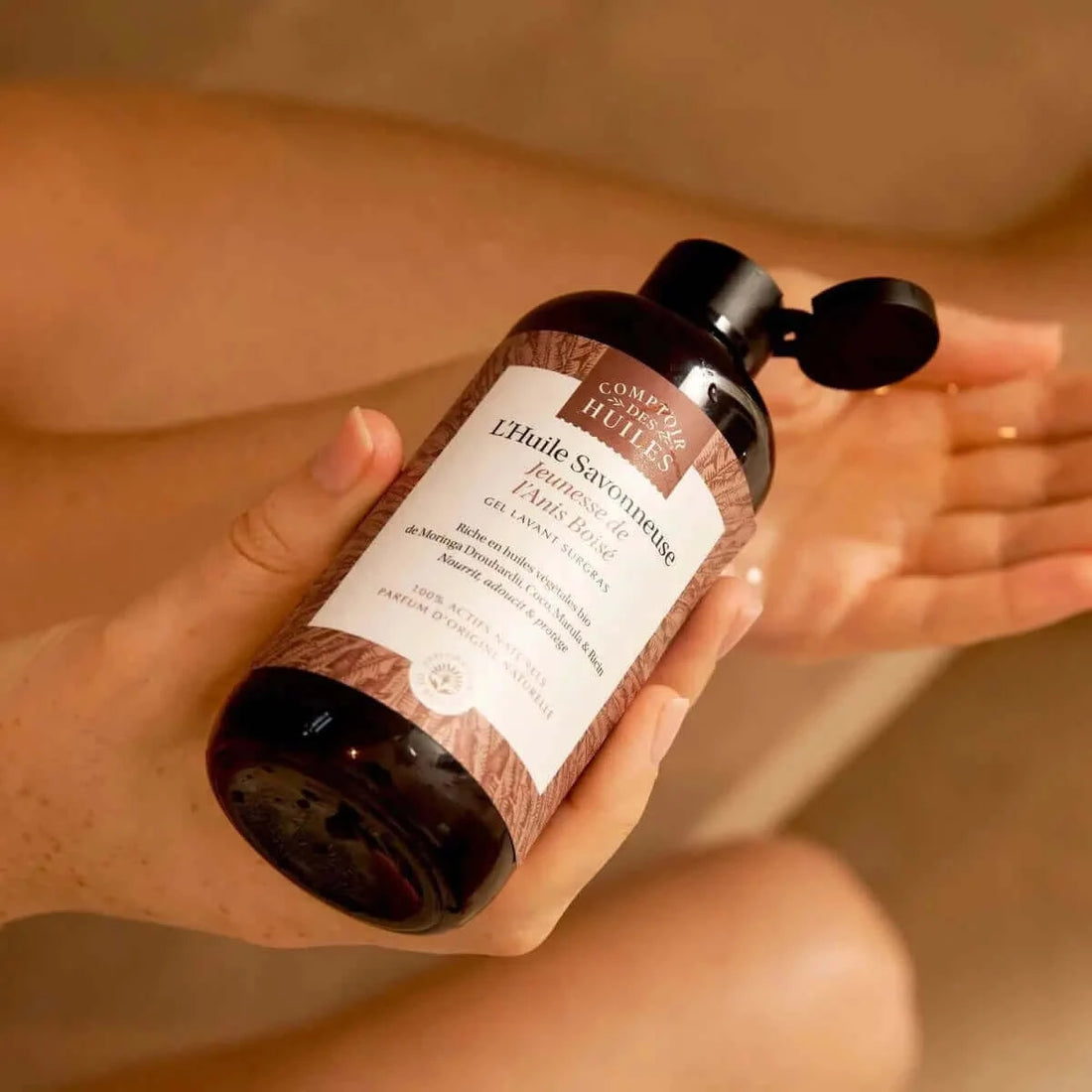 Biologische douche &amp; badolie - Jeugd van houtachtige anijs - Comptoir des Huiles