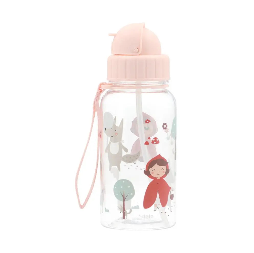 Tutete Kids Tritan drinkfles rietje  500ml | Roodkapje