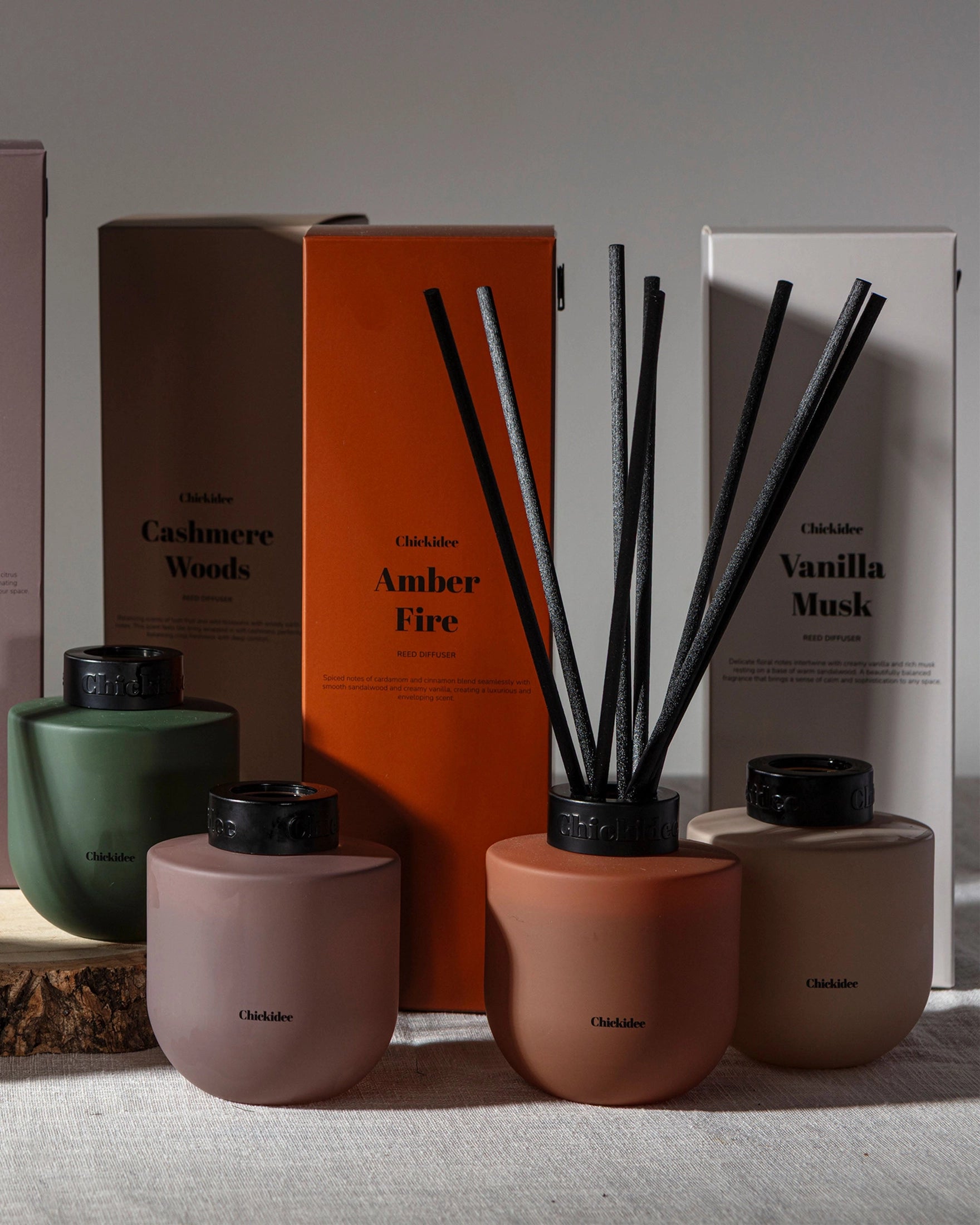 Chickidee - Amber Fire Core Geurstokjes 200ml