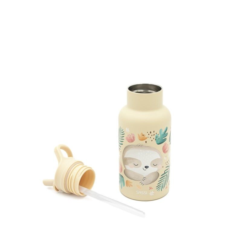 Drinkfles kind RVS geïsoleerd - 350 ml - Gnawy de luiaard