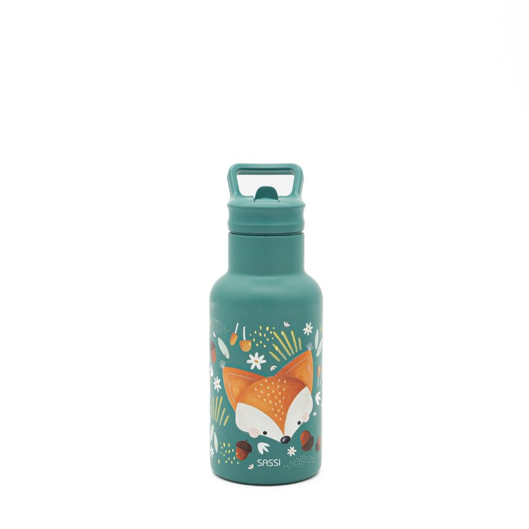Drinkfles kind RVS geïsoleerd - 350 ml - Crunchy de Vos
