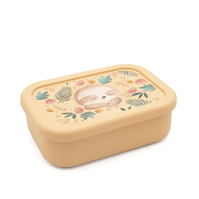 Lunchbox/Brooddoos Gnawy de luiaard LFGB-siliconen