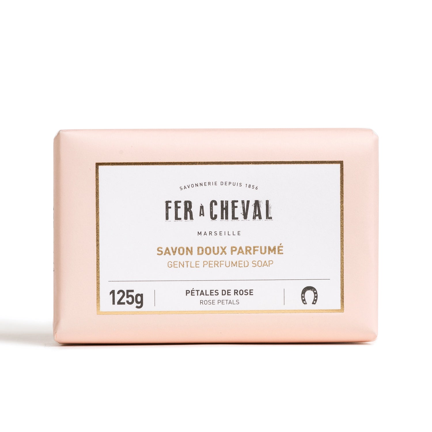 Soft perfumed Marseille soap with rose petals