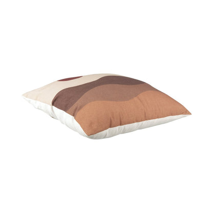 Throw Pillow Sunset Square - Sand Brown, Present Time