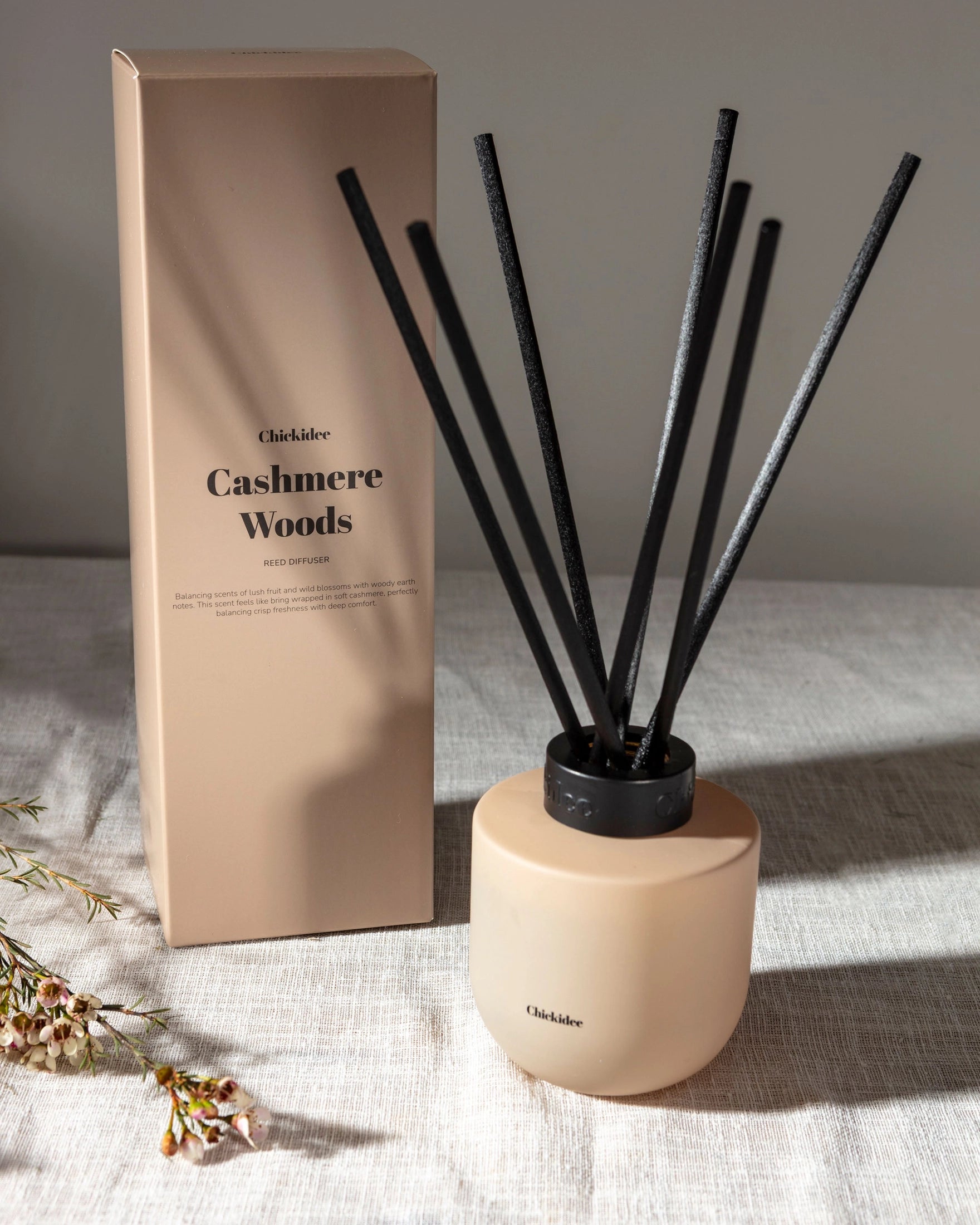 Chickidee - Cashmere Woods Core Geurstokjes 200ml