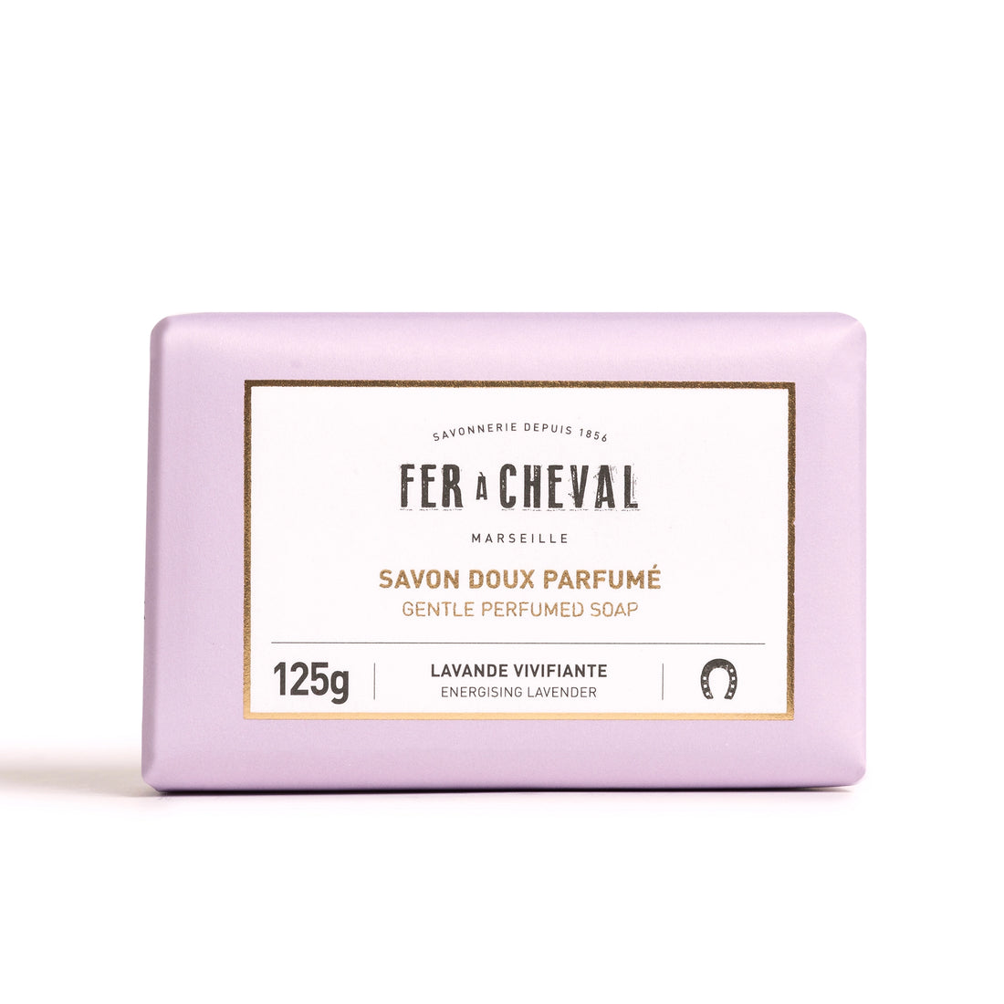 Softly scented Marseille soap with invigorating Lavender