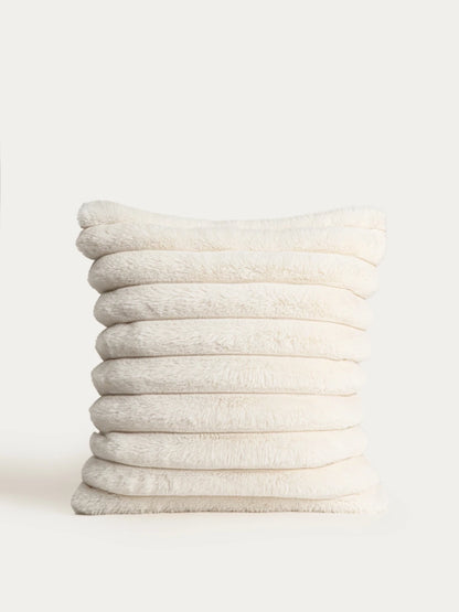 Japandi Kussensloop Ecru | ARVELO | Zacht Luxe Kussenhoes  | 45x45 cm