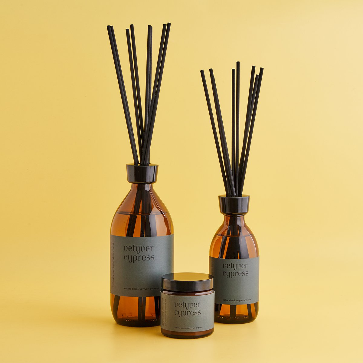 Geurstokjes "Vetyver &amp; Cypress" 250 ml Mia Colonia