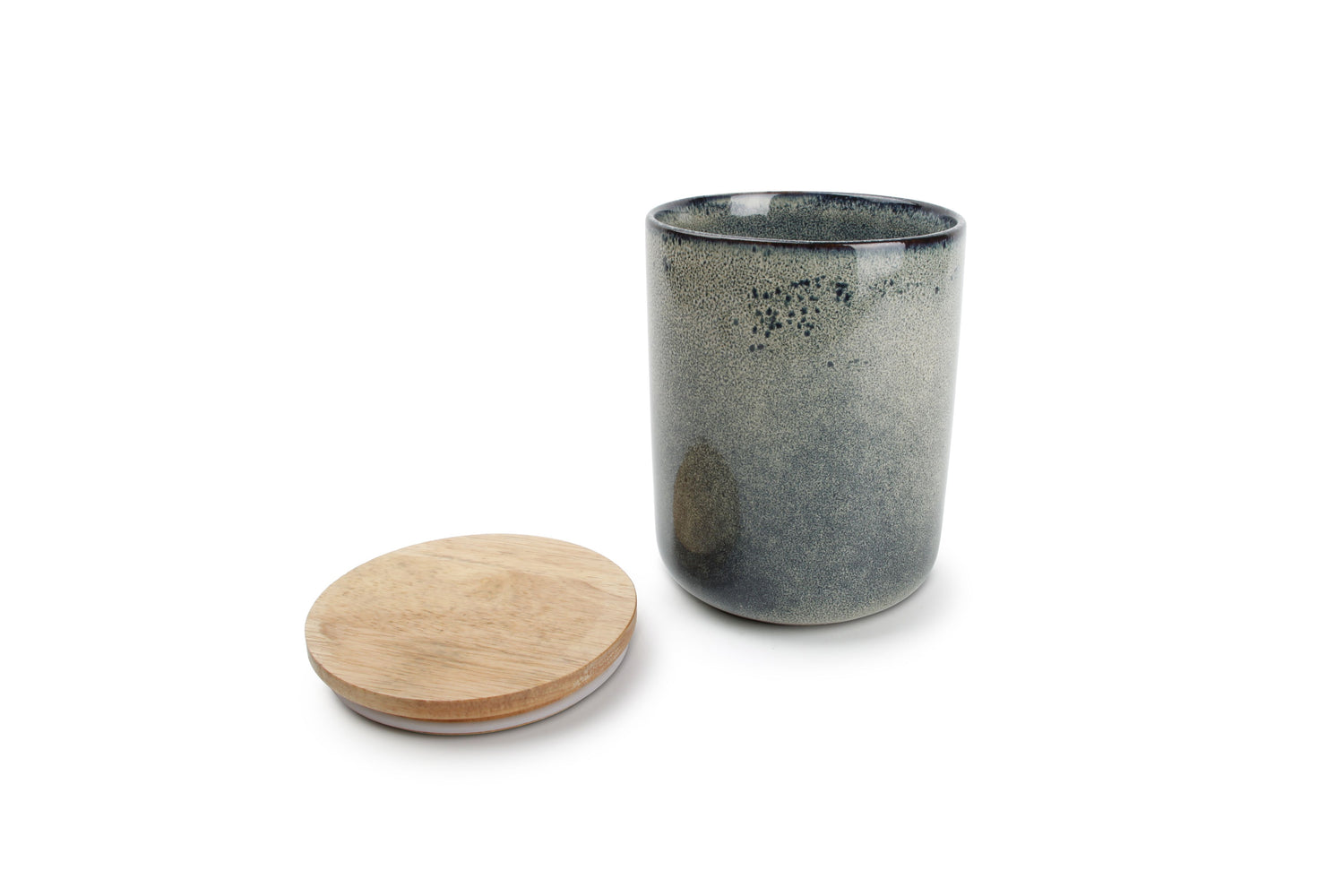 Voorraadpot groen/blauw Meridian 12xH15  - Salt&amp;Pepper