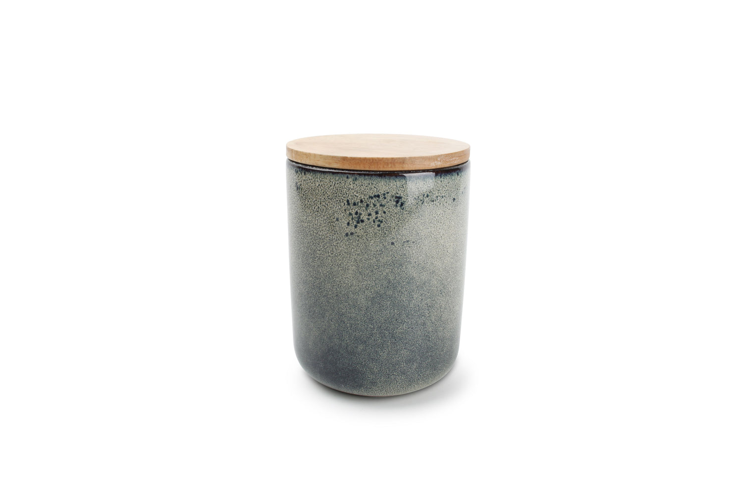 Storage jar green/blue Meridian 12xH15 - Salt&amp;Pepper